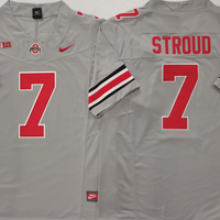 Men's Ohio State Buckeyes CJ Stroud #7 Grey Game Jersey