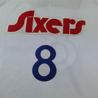 Men's Philadelphia 76ers Paul George #8 White 2024/25 Swingman Player Jersey1 - City Edition