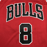Men's Chicago Bulls Zach LaVine #8 Red Fast Break Player Jersey1