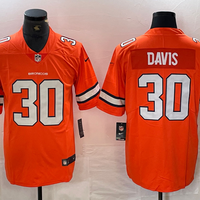 Men's Denver Broncos Terrell Davis #30 Orange Alternate Game Jersey1