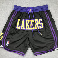 Men's Los Angeles Lakers Black 2023/24 Pocket Shorts1 City Edition