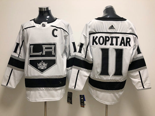 Men's Los Angeles Kings Anze Kopitar #11 White Home Breakaway Player Jersey1