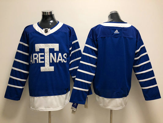 Men's Toronto Maple Leafs Blue Blank Player Jersey1