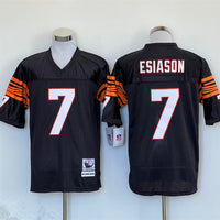 Men's Cincinnati Bengals Boomer Esiason Mitchell & Ness Black Legacy Replica Jersey1