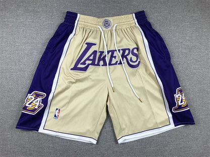 Men's Los Angeles Lakers Gold Hall of Fame Pocket Shorts1