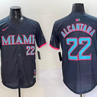 Men's Miami Marlins Sandy Alcantara #22 Black 2025 City Connect Limited Jersey