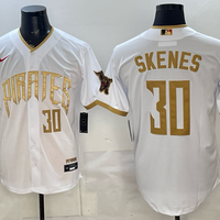 Men's Pittsburgh Pirates Paul Skenes #30 White 2026 City Connect Stadium Jersey
