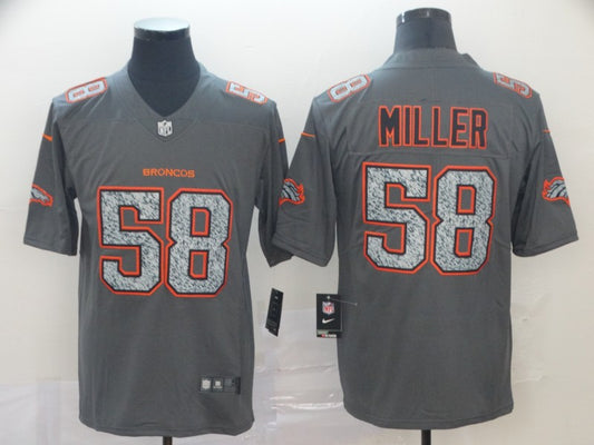 Men's Denver Broncos Von Miller #58 Gray Game Jersey1