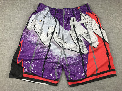 Men's Toronto Raptors Purple Swingman Pocket Shorts1