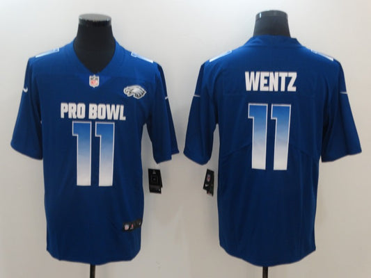 Men's Philadelphia Eagles Carson Wentz #11 Blue Game Jersey1