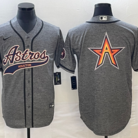 Men's Houston Astros Gray Joint Edition Alternate Replica Jersey1