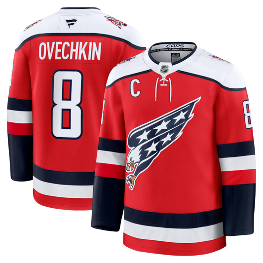 Men's Washington Capitals Alexander Ovechkin #8 Fanatics Red Alternate Premium Player Jersey