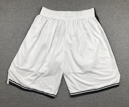 Men's Brooklyn Nets White Basketball Shorts1