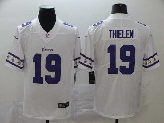 Men's Minnesota Vikings Adam Thielen #19 White Game Jersey1