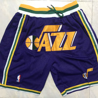 Men's Utah Jazz Purple Basketball Shorts1