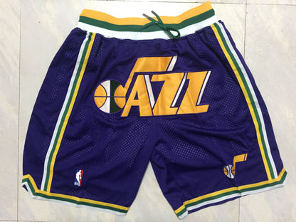 Men's Utah Jazz Purple Basketball Shorts1