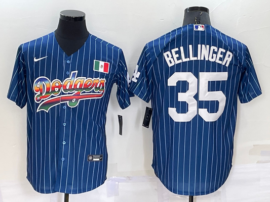 Men's Los Angeles Dodgers Cody Bellinger #35 Blue Authentic Game Jersey1