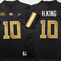 Men's Georgia Tech Football Haynes King #10 Black Player Jersey