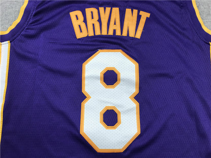 Men's Los Angeles Lakers Kobe Bryant Purple #8 Swingman Player Jersey1