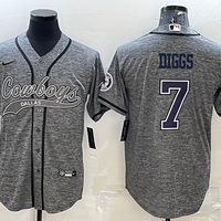 Men's Dallas Cowboys Trevon Diggs #7 Gray Game Jersey1 Joint Edition