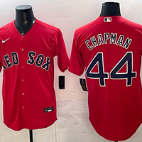 Men's Boston Red Sox Aroldis Chapman #44 Red Alternate Replica Jersey