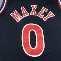 Men's Philadelphia 76ers Tyrese Maxey Navy 2021/22 Swingman Jersey1 City Edition