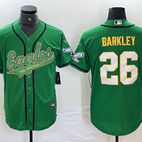 Men's Philadelphia Eagles Saquon Barkley #26 Kelly Green Player Jersey1 Joint Edition
