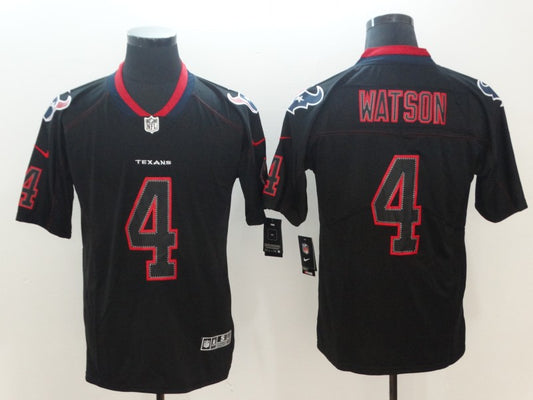 Men's Houston Texans Deshaun Watson #4 Black Alternate Game Jersey1
