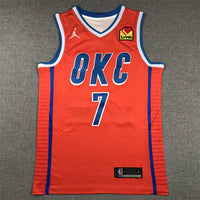 Men's Oklahoma City Thunder Chet Holmgren #7 Orange 2022/23 Swingman Jersey1 - Statement Edition