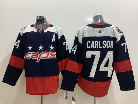 Men's Washington Capitals John Carlson #74 Navy Home Breakaway Player Jersey1