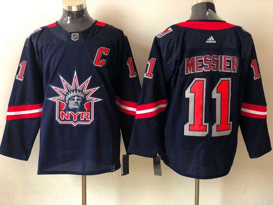 Men's New York Rangers Mark Messier #11 Navy Player Jersey1