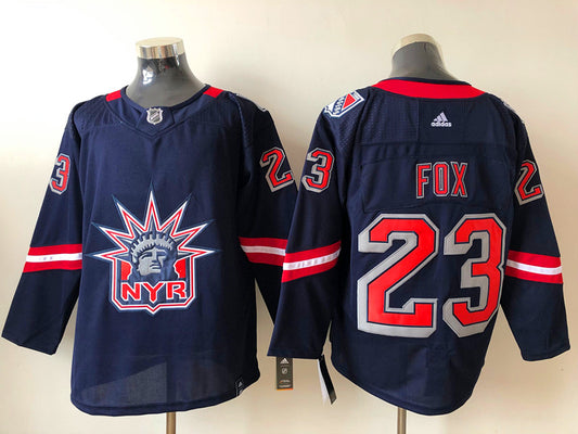 Men's New York Rangers Adam Fox #23 Navy Player Jersey1