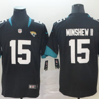 Men's Jacksonville Jaguars Gardner Minshew II #15 Black Game Player Jersey1
