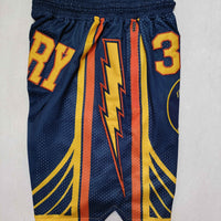 Men's Golden State Warriors Pocket Dark Blue Basketball Shorts1