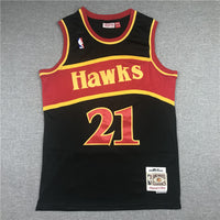 Dominique Wilkins Atlanta Hawks Black Jersey
