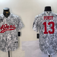 Men's San Francisco 49ers Brock Purdy #13 Arctic Camo Salute to Service Limited Jersey1
