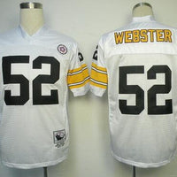 Men's Pittsburgh Steelers Mike Webster Mitchell & Ness White Legacy Replica Jersey1