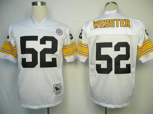 Men's Pittsburgh Steelers Mike Webster Mitchell & Ness White Legacy Replica Jersey1