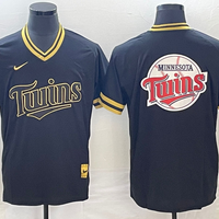 Men's Minnesota Twins Black Replica Player Jersey1