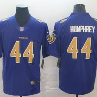 Men's Baltimore Ravens Marlon Humphrey #44 Purple Game Jersey1 Joint Edition