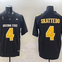 Men's Arizona State Sun Devils Cameron Skattebo #4 Black Player Jersey