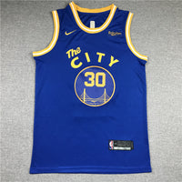 Men's Golden State Warriors Stephen Curry Blue 2020/21 Jersey1 - Classic Edition