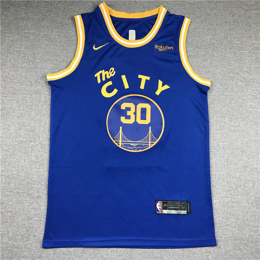 Men's Golden State Warriors Stephen Curry Blue 2020/21 Jersey1 - Classic Edition