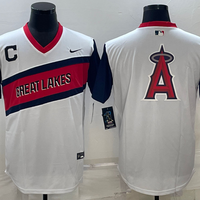 Men's Los Angeles Angels White Replica Game Jersey1