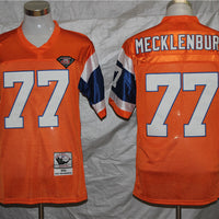 Men's Denver Broncos Karl Mecklenburg Mitchell & Ness Orange Legacy Replica Jersey1