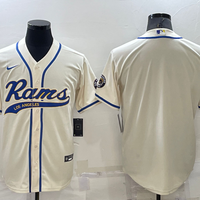 Men's Los Angeles Rams Bone Blank Jersey1