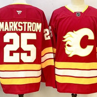 Men's Calgary Flames Jacob Markstom #25 Fanatics Red Home Breakaway Player Jersey