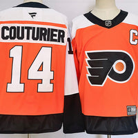 Men's Philadelphia Flyers Sean Couturier #14 Oange Player Jersey1