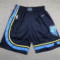 Men's Memphis Grizzlies Navy 2021/22 Icon Edition Basketball Shorts1