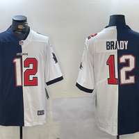 Men's New England Patriots Tom Brady #12 Navy/White Game Jersey1